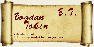 Bogdan Tokin vizit kartica